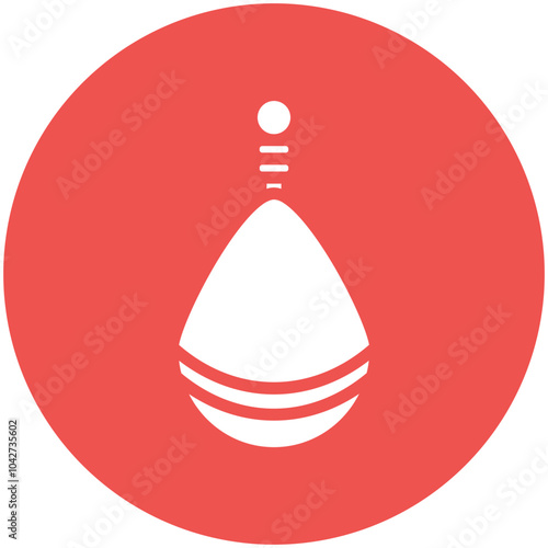 Sinker vector icon illustration of Fishing iconset.