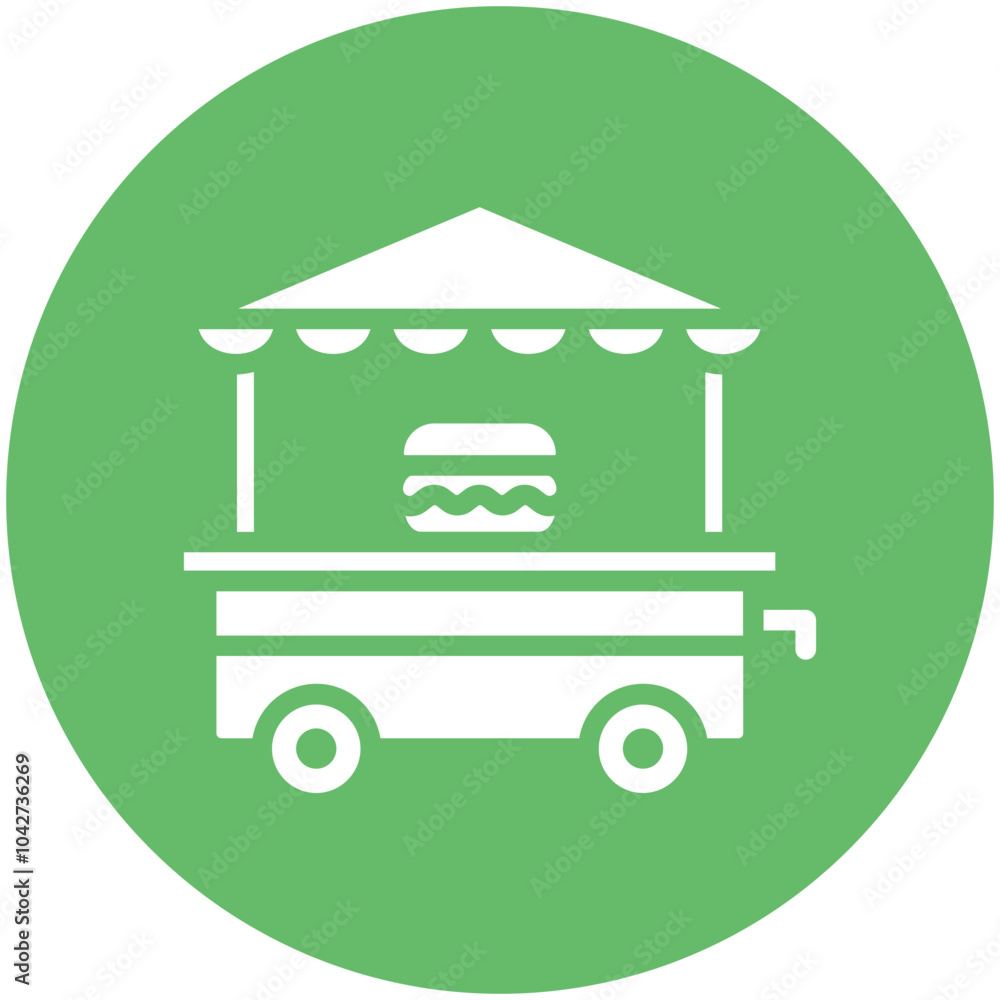 Obraz premium Street Food vector icon illustration of Street Food iconset.