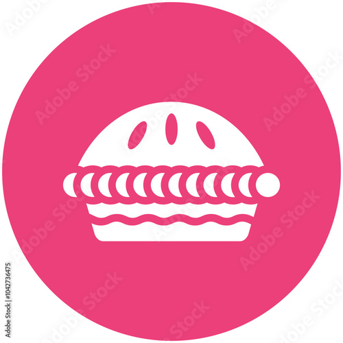 Meat Pie vector icon illustration of Street Food iconset.