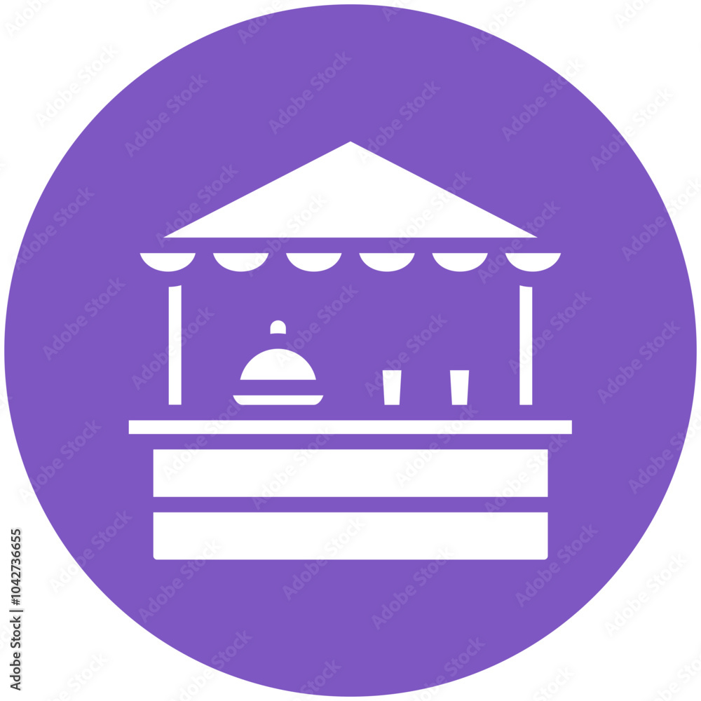 Food Stand vector icon illustration of Street Food iconset. Food Stand vector icon illustration of Street Food iconset.