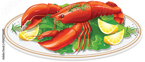 Delicious Seafood Platter with Lobster