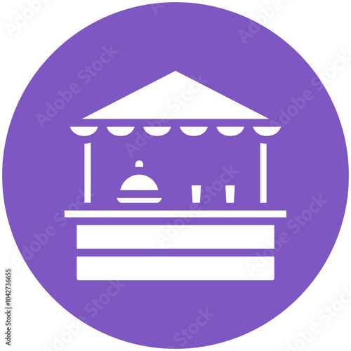 Food Stand vector icon illustration of Street Food iconset.