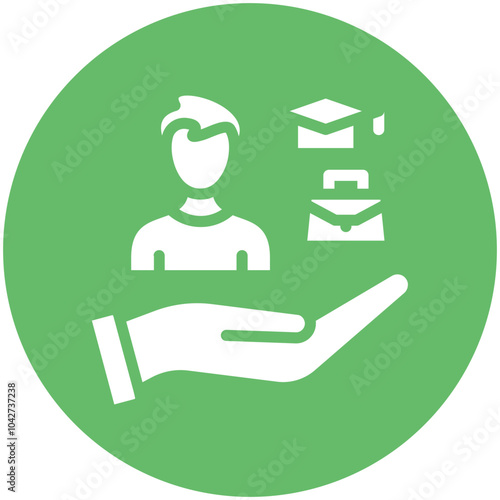 On the job Training vector icon illustration of Business Training iconset.