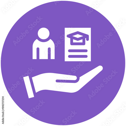 Off the job Training vector icon illustration of Business Training iconset.