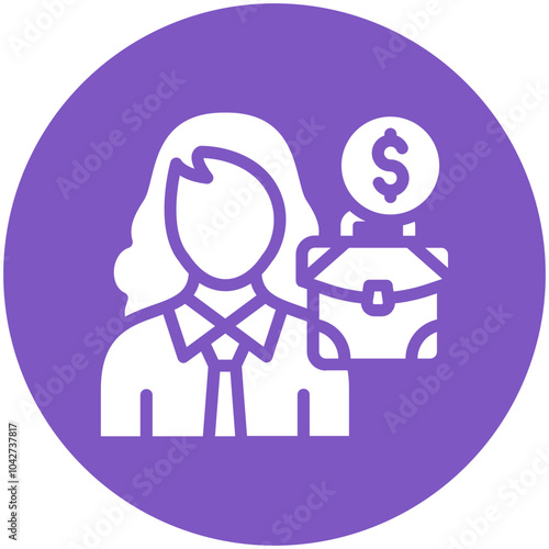Self Employed vector icon illustration of Gig Economy iconset.