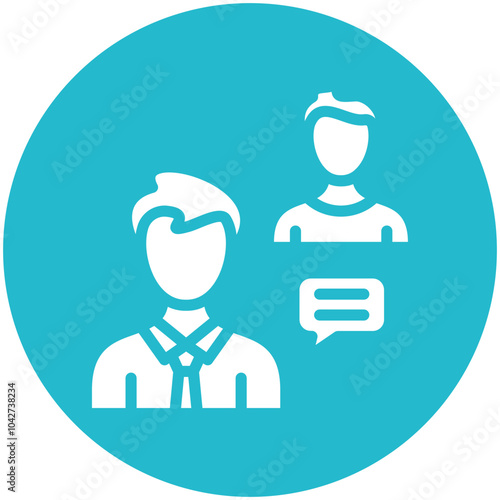 Consultant vector icon illustration of Gig Economy iconset.