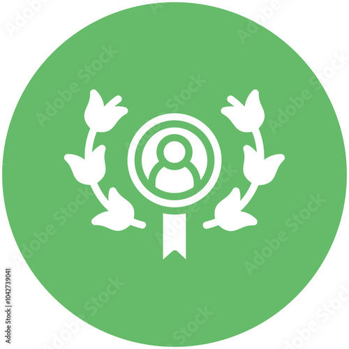 Outstanding Achievement vector icon illustration of Award Events iconset.