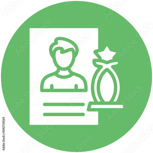 Finalist vector icon illustration of Award Events iconset.