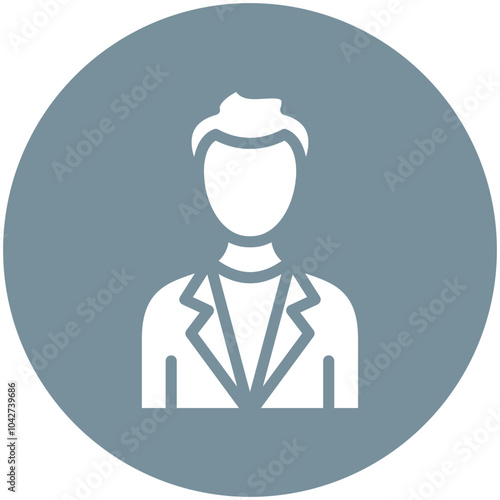 Model Male vector icon illustration of Fashion Ecommerce iconset.