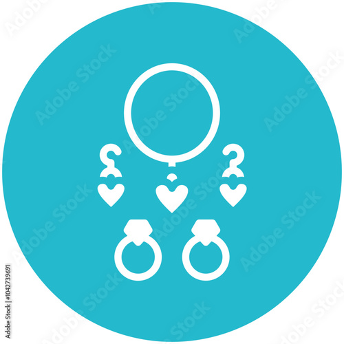 Jewelry vector icon illustration of Fashion Ecommerce iconset.