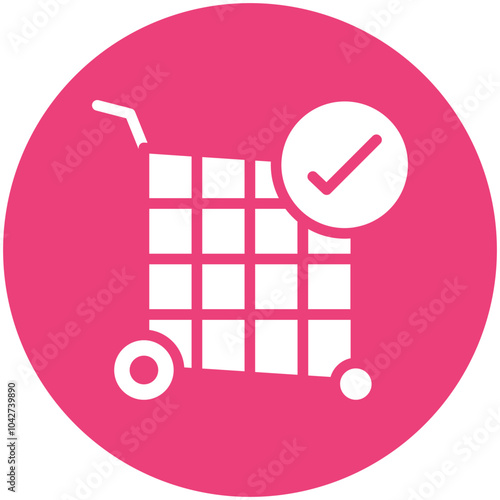 Checkout vector icon illustration of Fashion Ecommerce iconset.
