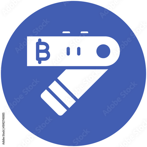 Hardware Wallet vector icon illustration of Cryptocurrency iconset.