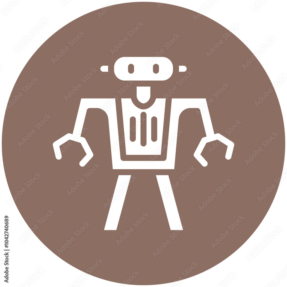 Robot Toy vector icon illustration of Robotics iconset. Robot Toy vector icon illustration of Robotics iconset.