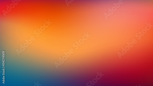 Abstract Gradient Background With Red, Orange, And Blue