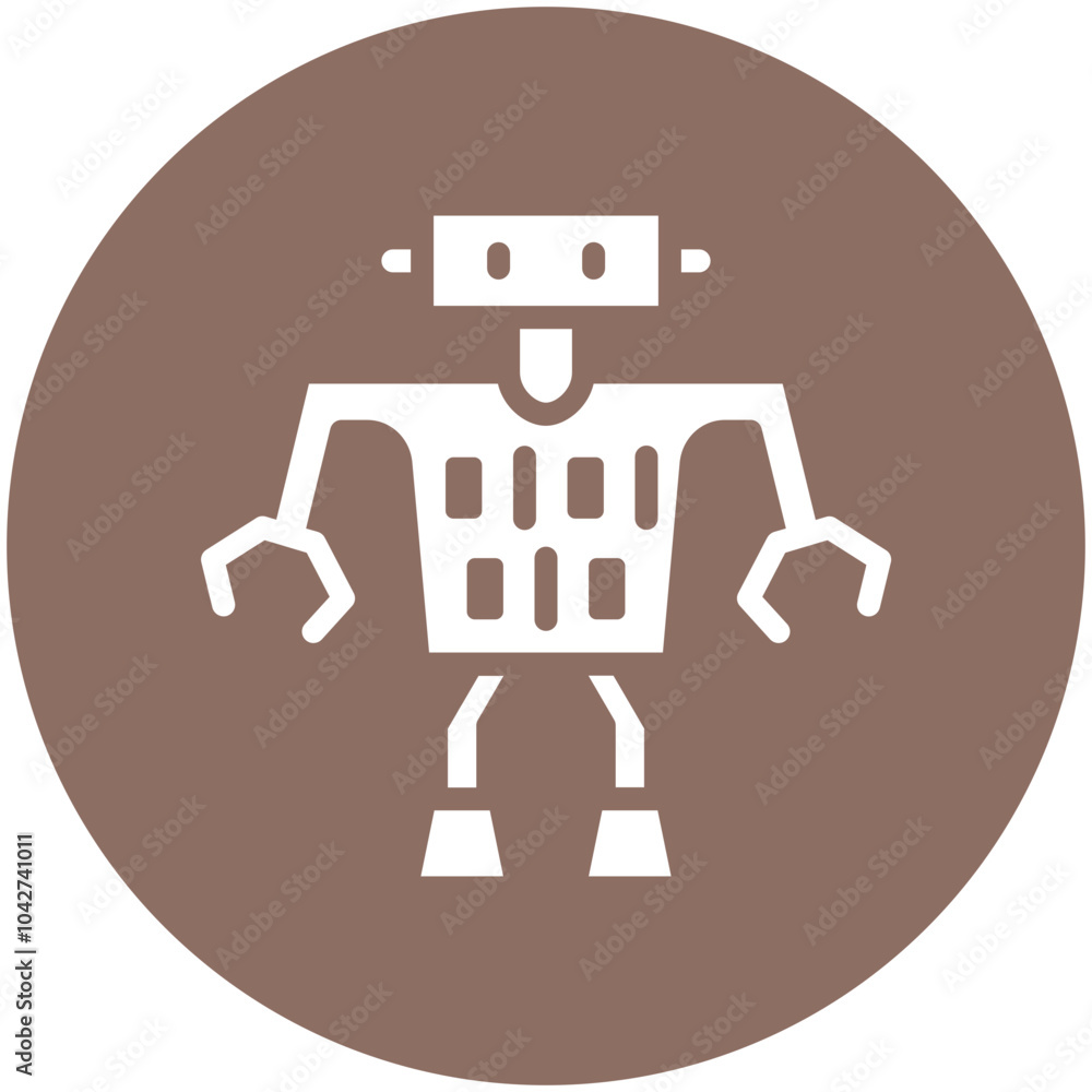 Binary Code vector icon illustration of Robotics iconset. Binary Code vector icon illustration of Robotics iconset.