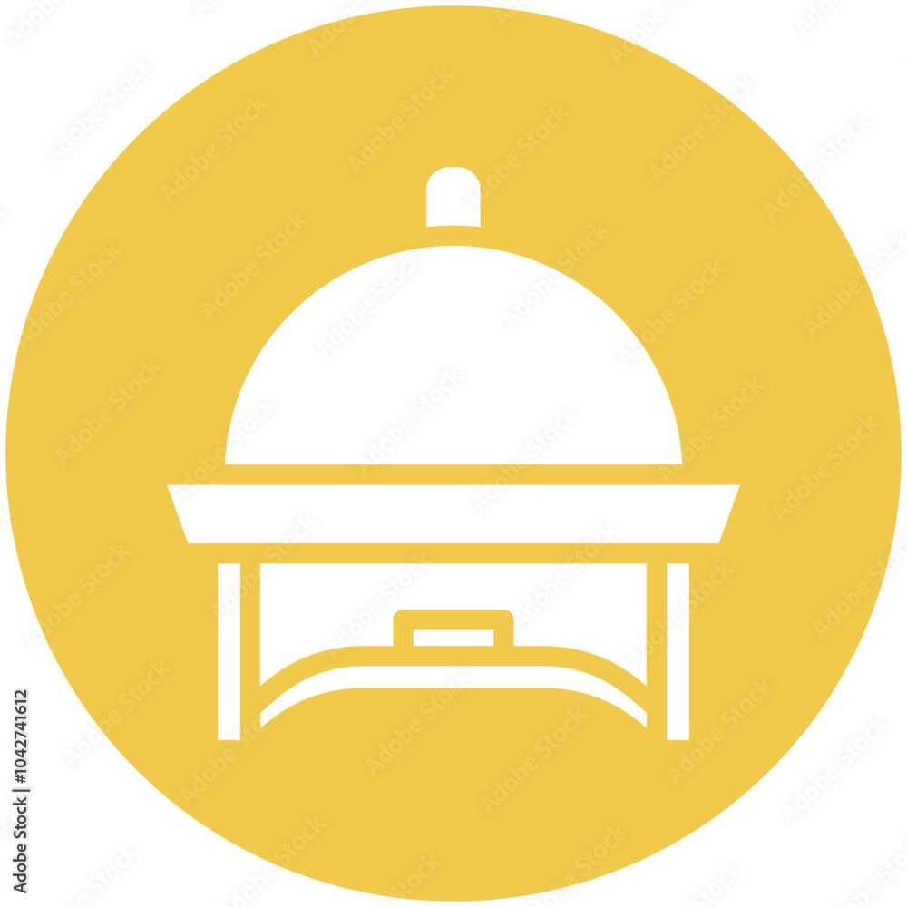 Chafing Dish vector icon illustration of Catering iconset. Chafing Dish vector icon illustration of Catering iconset.