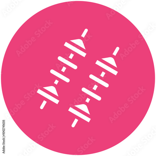 Canape vector icon illustration of Catering iconset.