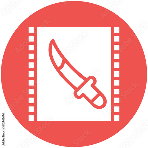 Thriller vector icon illustration of Filmmaking iconset.