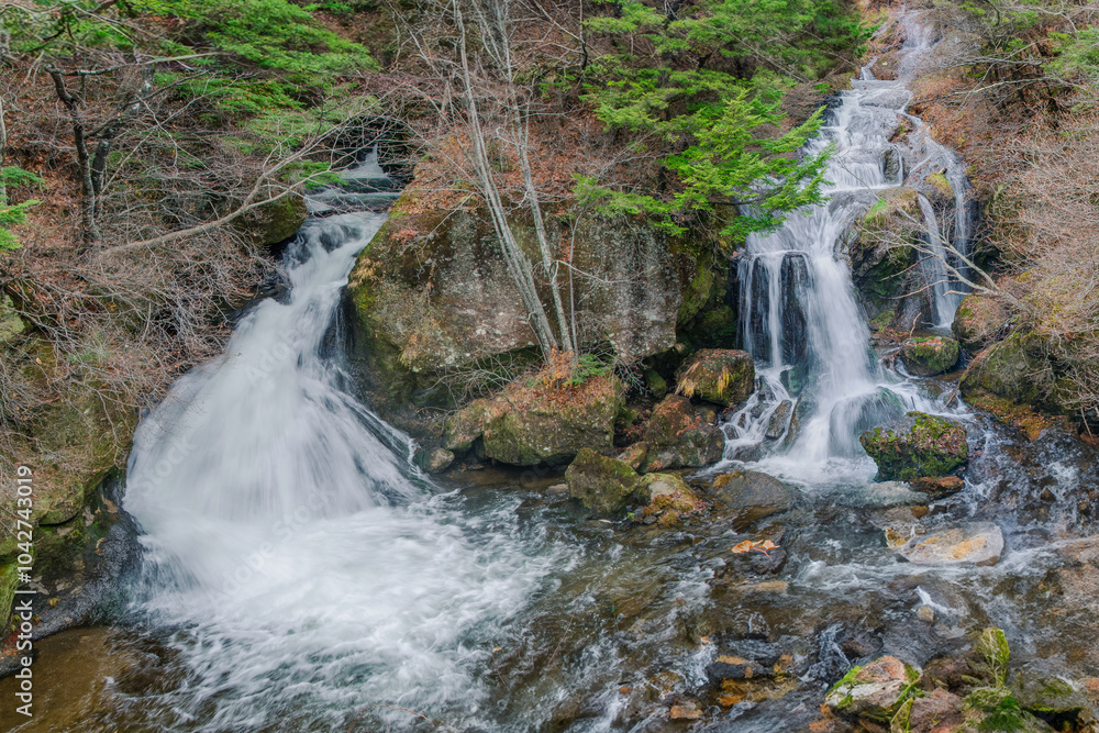 Naklejka premium 日光三大瀑布 竜頭の滝