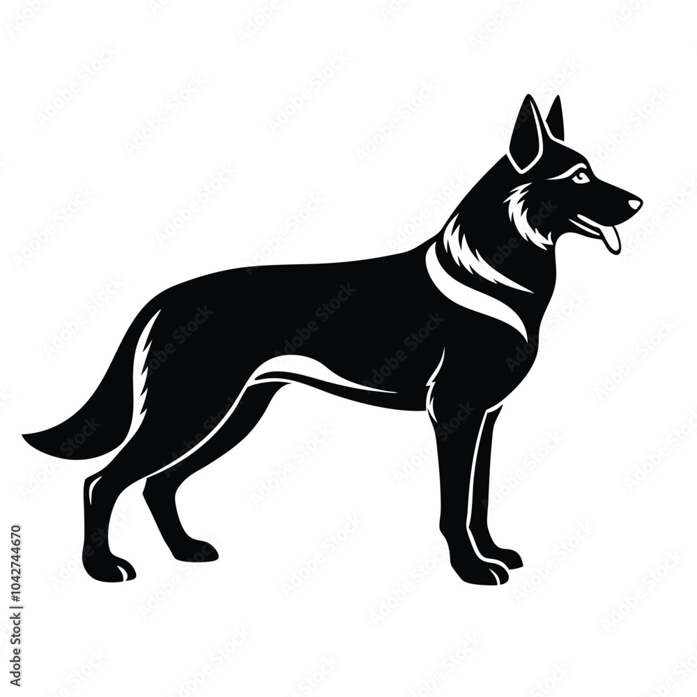 Dog Black and white victor art illustration eps Dog Black and white victor art illustration eps