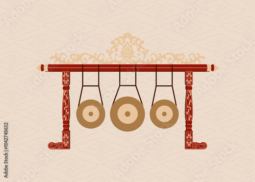 Gamelan gong kempul traditional music
