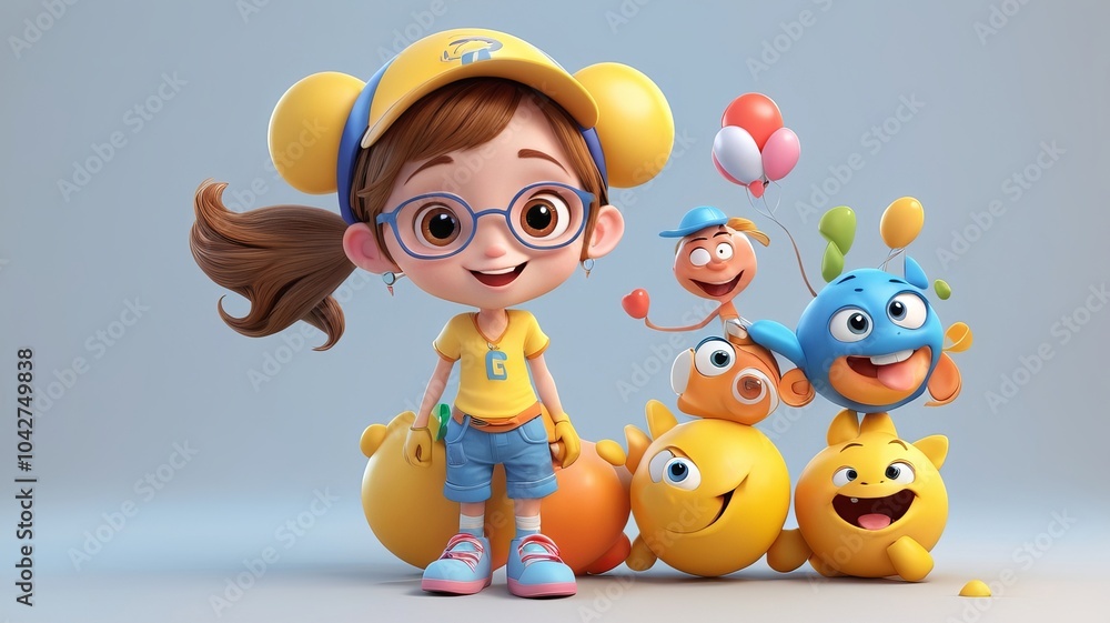 3D-Model Cartoon Character Pose 3D-Model Cartoon Character Pose