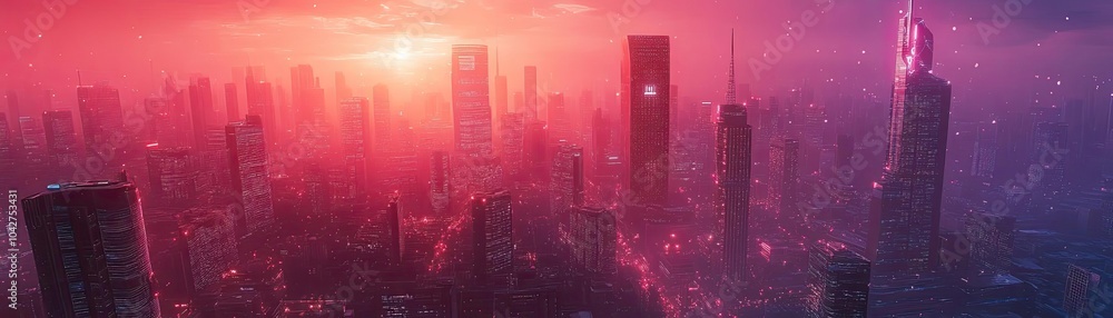 A smart city controlled by AI, with interconnected infrastructure and autonomous vehicles A smart city controlled by AI, with interconnected infrastructure and autonomous vehicles