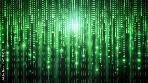 Abstract background of binary code and green programming concept, binary, coding, green, program, data, abstract