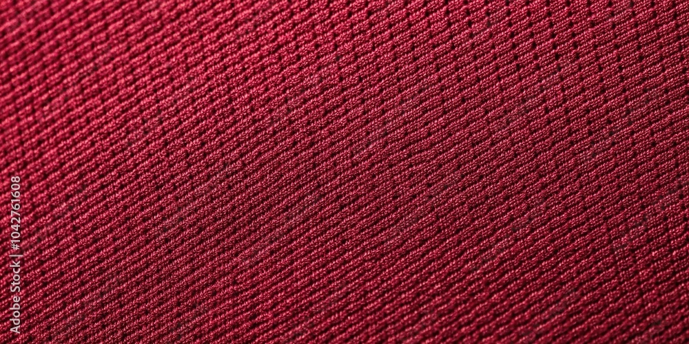 Fototapeta premium Dark red cotton fabric cloth texture background seamless pattern of natural textile extreme close-up