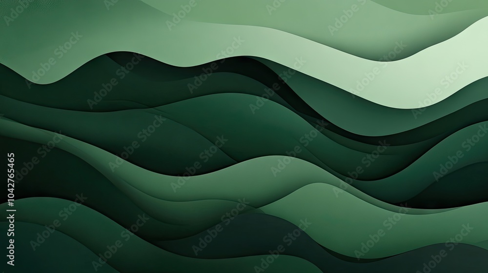 Forest green abstract background with layered shapes and subtle textures, providing a dynamic yet refined look Forest green abstract background with layered shapes and subtle textures, providing a dynamic yet refined look