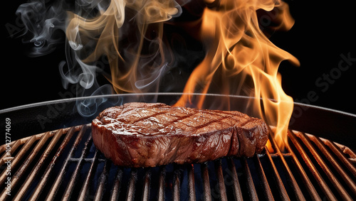 Wallpaper Mural grilled meat on the grill Torontodigital.ca