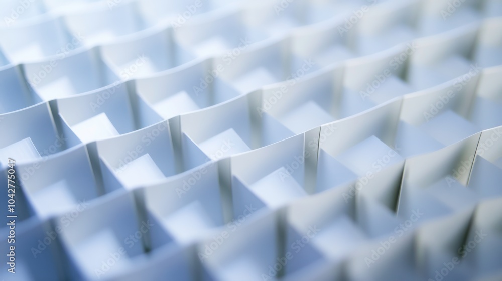 Obraz premium An extreme close-up of a metamaterial antenna array, demonstrating advanced signal manipulation for telecommunications, Metamaterials technology style