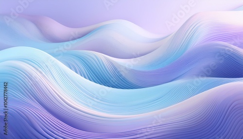 A soft gradient of pale blue and lavender with gentle wave lines, creating a calm and peaceful background. Perfect for relaxing, pastel visuals with a serene feel.