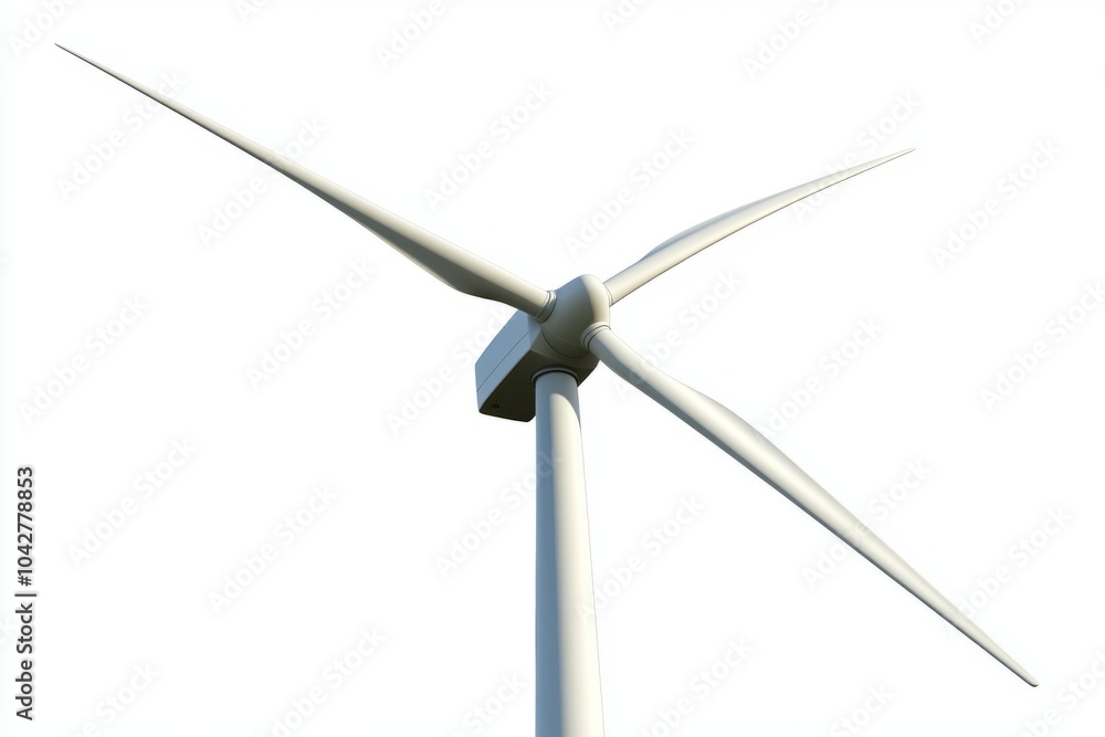 A close-up of a wind turbine captures its sleek design and energy efficiency. This image showcases renewable power generation in a modern style. Generative AI A close-up of a wind turbine captures its sleek design and energy efficiency. This image showcases renewable power generation in a modern style. Generative AI