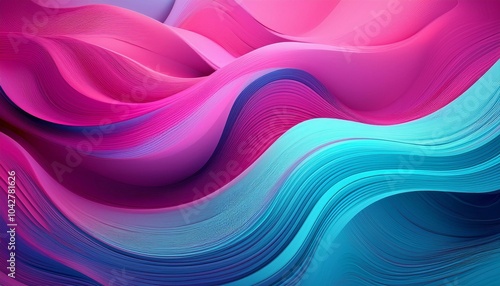 A vivid gradient of magenta and cyan with subtle wavy textures, perfect for futuristic and modern designs. The bright colors and smooth transitions create a sense of energy and vibrancy.