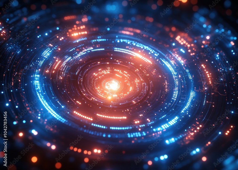Obraz premium Abstract Futuristic Technology Background Design