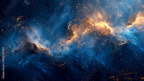 A vibrant cosmic cloud illuminated by stellar light in the deep universe