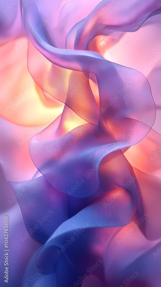 Obraz premium abstract background .blue and pink gradation. circle effect style.