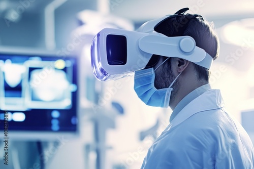 Doctor employs VR headset in advanced clinical settings photo