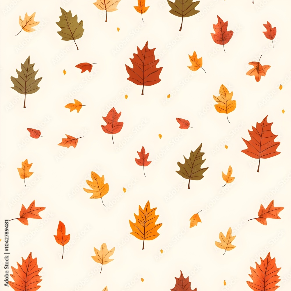 Vibrant Autumn Leaf Pattern for Seasonal Gift Wrapping and Decor Vibrant Autumn Leaf Pattern for Seasonal Gift Wrapping and Decor