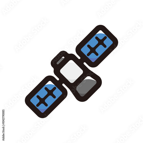 Satellite outline icon for graphic design, apps and websites
