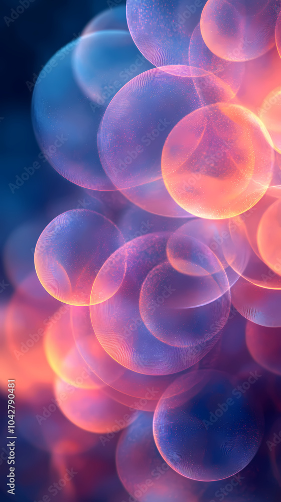 Light Pink, Blue vector template with abstract circles. A sample with blurred bubble shapes. Light Pink, Blue vector template with abstract circles. A sample with blurred bubble shapes.