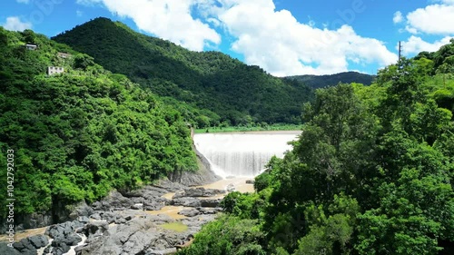 Comerio River Dam in the afternoon photo