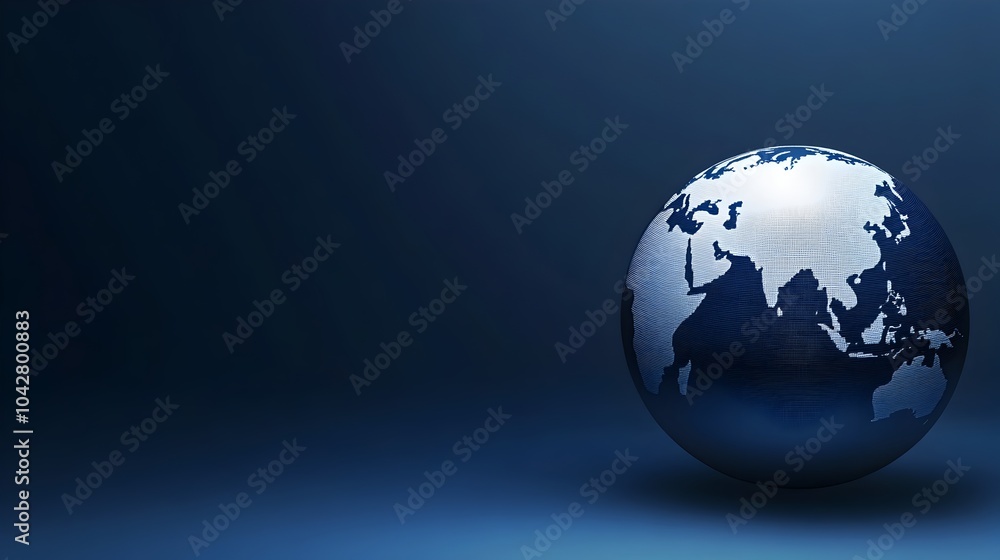 Spinning Globe Background for International News Report Spinning Globe Background for International News Report