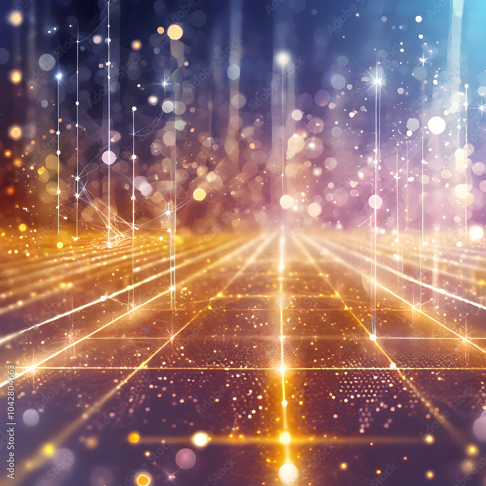 Obraz premium Abstract network technology design 