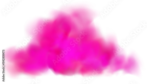 Pink Neon Transparent Cloud