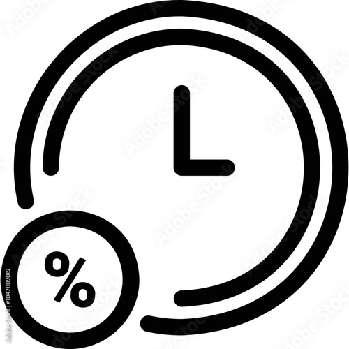 Simple vector icon watch