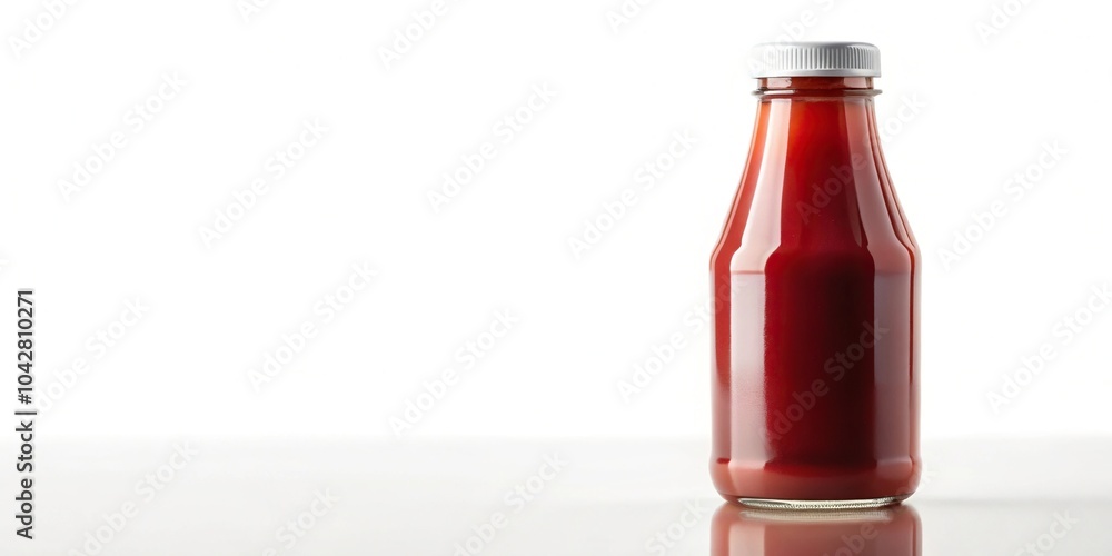 Isolated ketchup bottle silhouette on white background Isolated ketchup bottle silhouette on white background