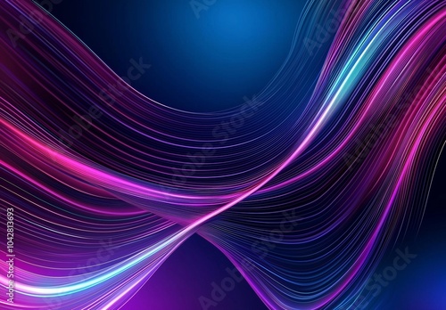 Vibrant Abstract Light Waves Creating Dynamic Visual Effects