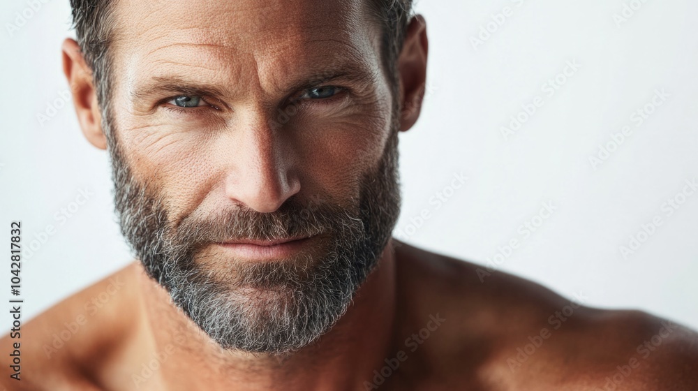 Fototapeta premium Man with Beard Close Up